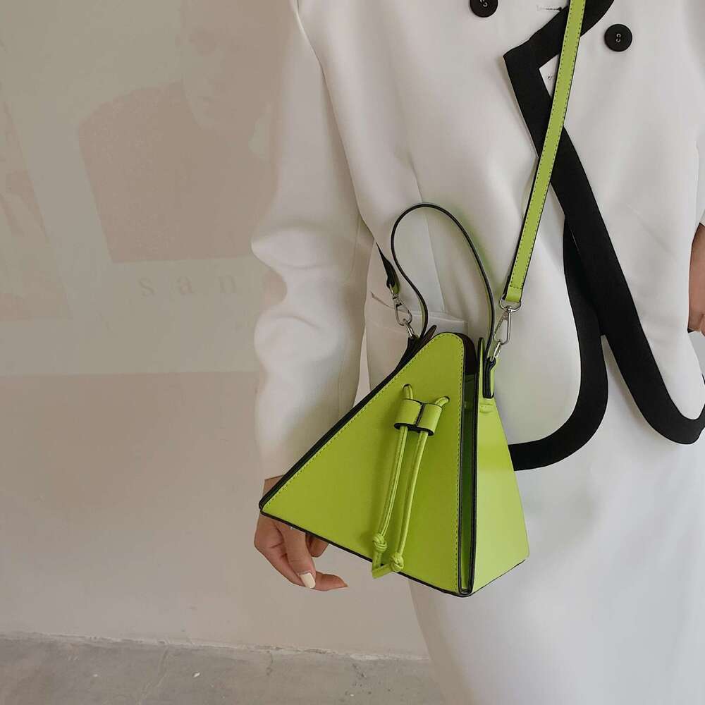 Women S Neon With Detachable Strap Modern Hexagon Trapeze Shape Hardware Closure Golden Tone Hardware Handbag Casual Formal Events Vibrant Lime Green