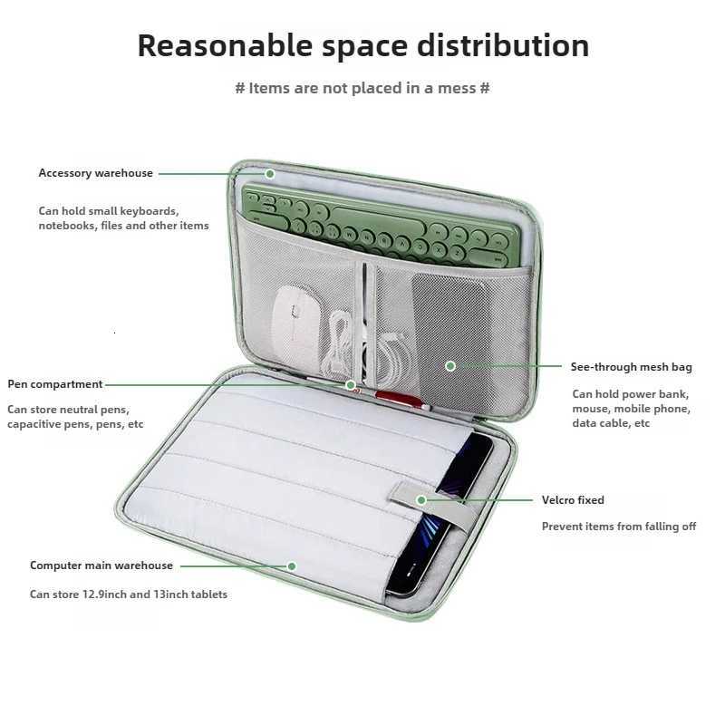 Waterproof Shockproof Handle Bag Laptop Sleeve Case for Macbook Air 11 12 13 136 Inch M4 M3 M2 Chip Mac Book Cover AccessoriesT251208