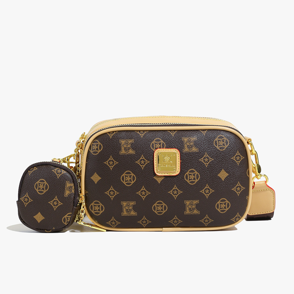 Senior Sense Womens Vintage Crossbody Bag Spring Handbag with Pendant Lightweight Single Shoulder Purse 1100368158