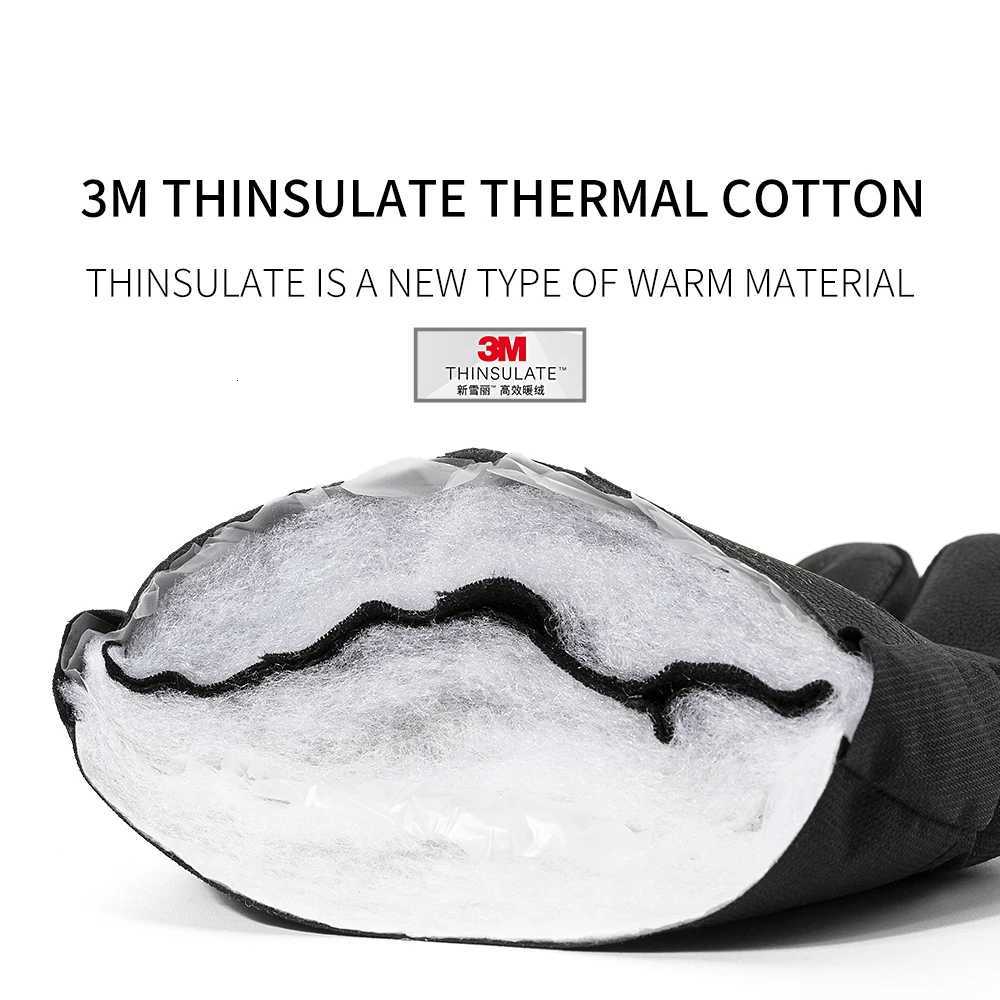 Copozz Adult Warm Winter Ski Gloves Waterproof 3M Thinsulate Snowboard Gloves Thermal Motorcycle Cycling Gloves Men Women K251208