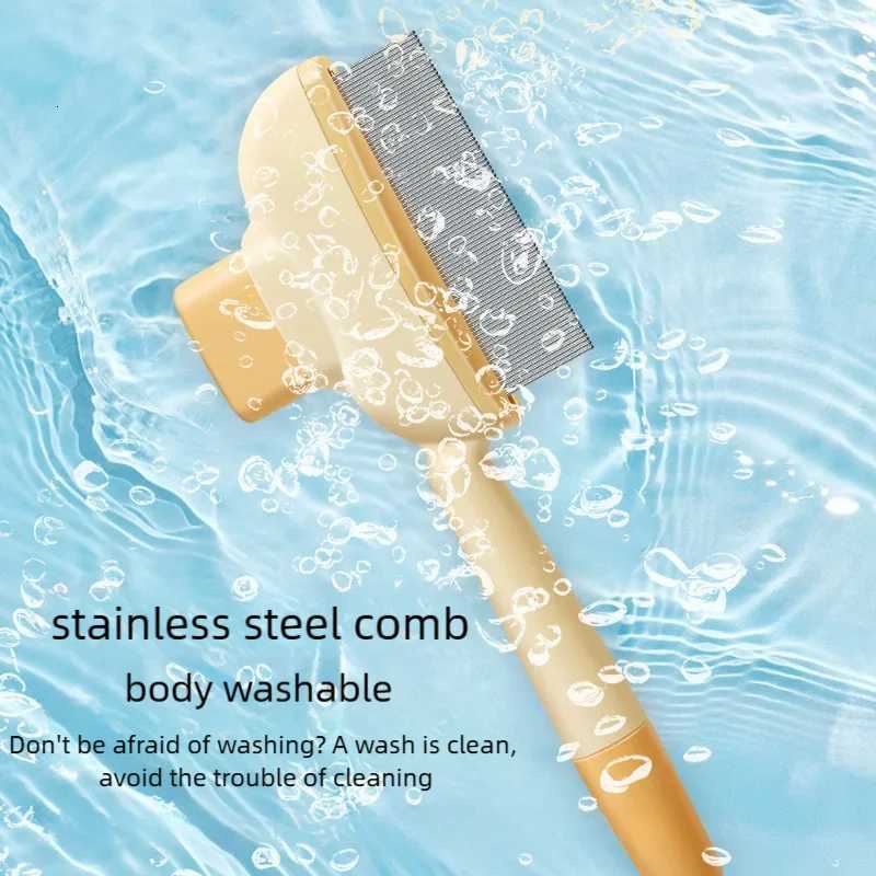 Dog Comb One Button Dogs Brush Self-cleaning Cat Brush Massage Combs for Dog Grooming Brushes for Pet Products M251208 - view 6