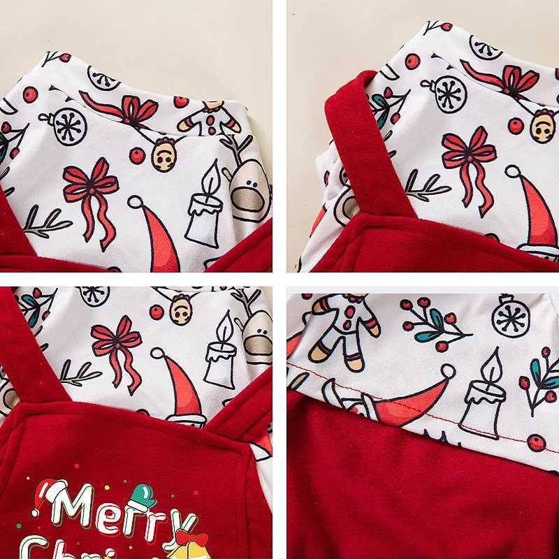 Christmas Pet Clothing Dog Floral Clothing Autumn Winter Warm Legged Skirt Teddy Dress Fashionable Overalls Four Legged Clothing M251208