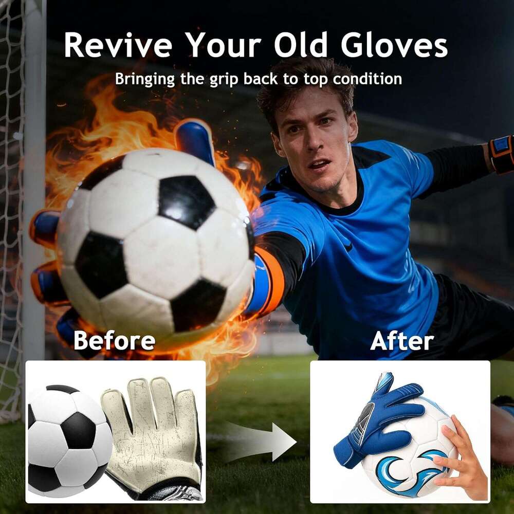 INOVOYOO Glove Grip Spray, Increased Holding Power and Stickiness Goalkeeper Gloves Spray