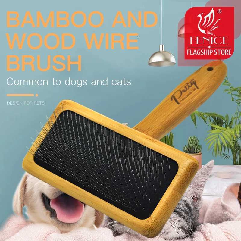 Fenice Dog Cat Comb Brush Needle Open knot brush Pet Hair Brush for Dog Hair Remover Pet Beauty Grooming Tool M251208 - view 1
