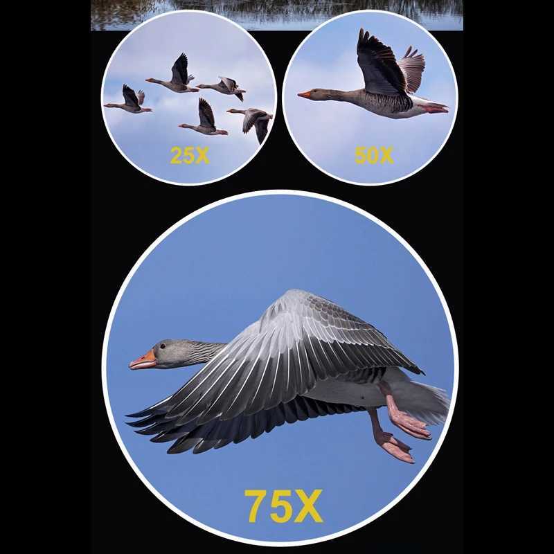 Borwolf 25-75X70 Professional Zo Telescope Spotting Scope High Magnification HD Bino Monocar For Bird Watching C251208