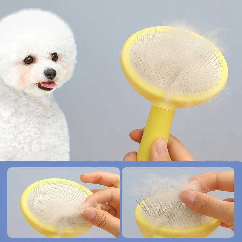 Creative Pet Bath Grooming Comb Dog Comb Knot Removal Floating Brush Dog Cat Airbag Massage Needle Comb Pet Cleaning Supplies M251208 - view 4