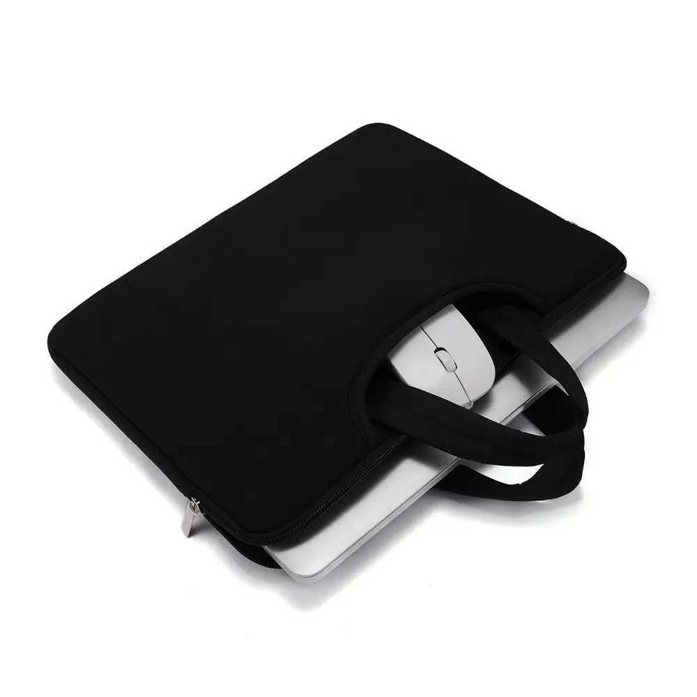 With Handle Portable Laptop Bags Lightweight Ultra Thin Laptop Case Soft Material Multi-Layer Notebook Sleeve Business BriefcaseT251208