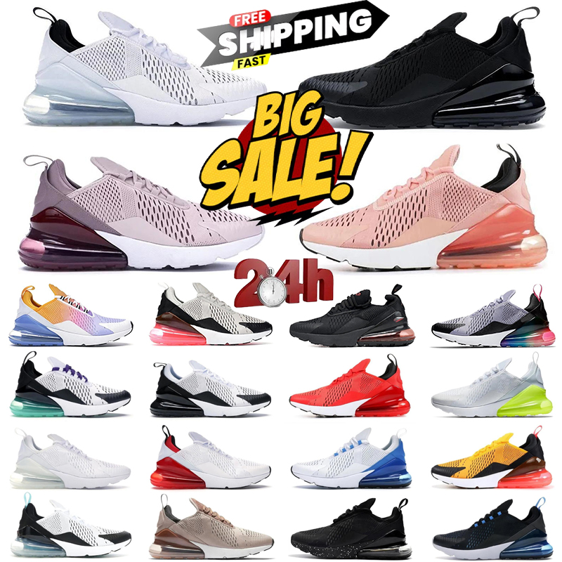 Free delivery Designer Running Shoes 270 270s Triple Black Core White University Red Photo Blue Mens Womens trainers Sports Sneakers shoes size 36-45