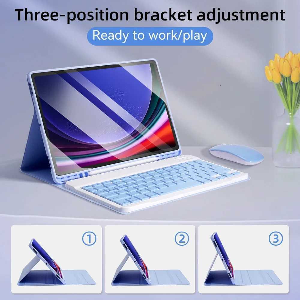 For tablet Keyboard Case s For s6 lite 104 S7 11 S8 11 S7 Plus S7 FE S8 Plus 124 A8 105 A7 104 Tablet Cover C251208