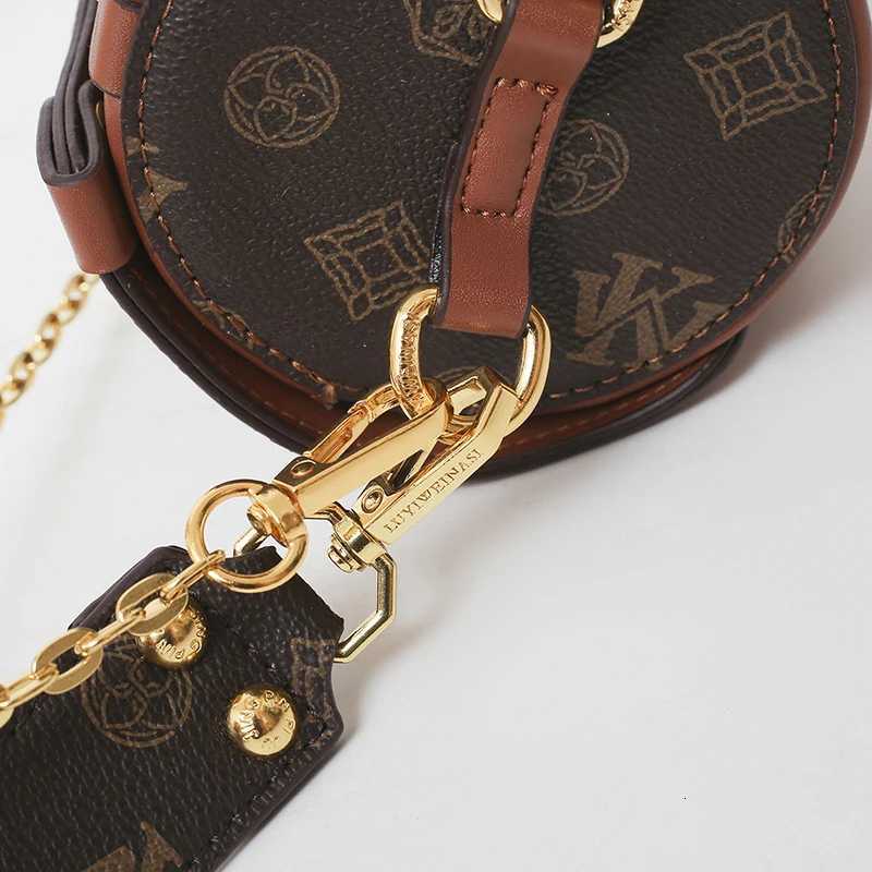 Bags for wan Fi wens round bucket print Pu leather tote bag shoder bags luxury designer bags bolsos de mujer Y251208