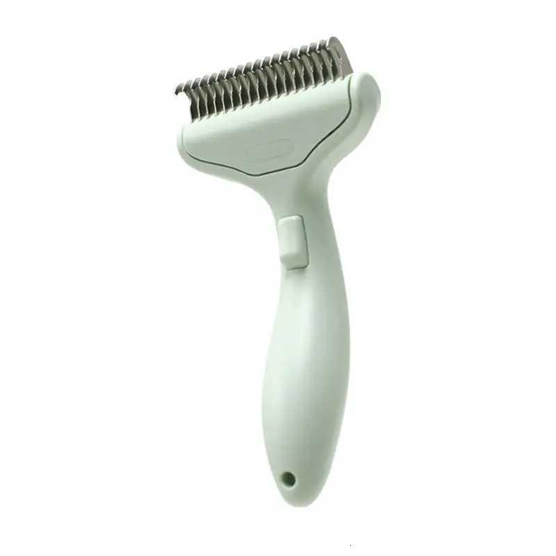 Floating Stainless Steel Dog Hair Removal Brush For Long Hair Breeds Puppy Cat Comb Pet Grooming Products Curved Design M251208 - view 7