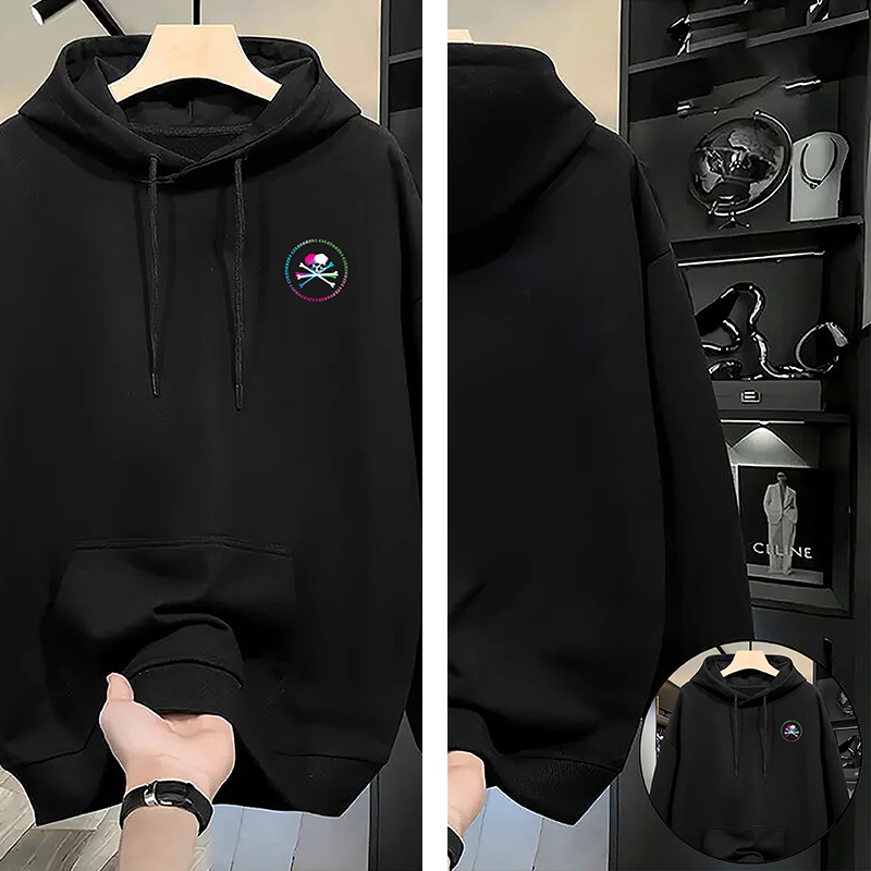 Designer Men's Hoodies & Sweatshirts hooded zip-up sweatshirt V-neck luxury winter and spring unisex trendy loose-fit outerwear