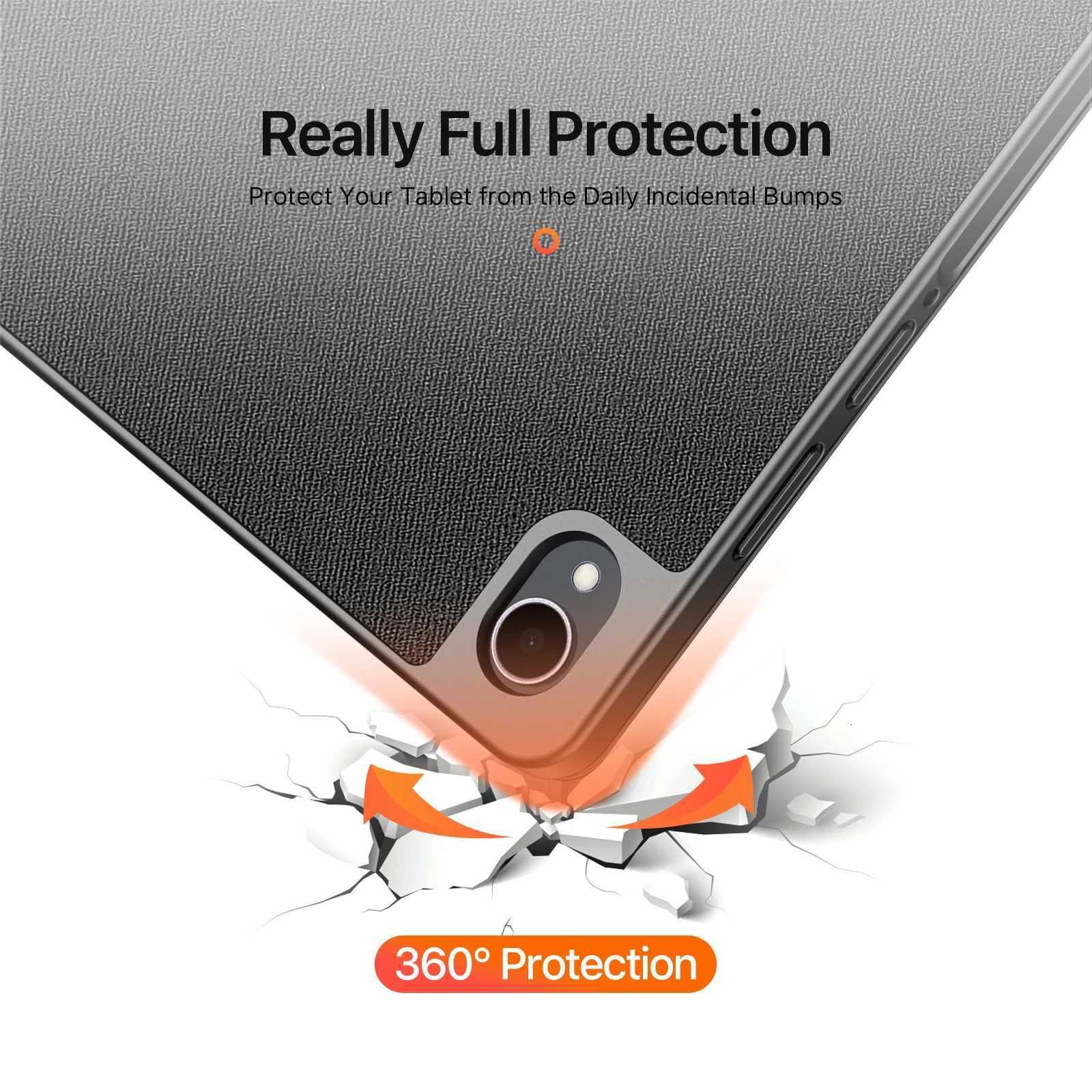 DUX DUCIS Trifold Stand Case for Galaxy Tab S11 tra S11 Tablet with S Pen Holder Auto Wake Sleep Protective Case C251208