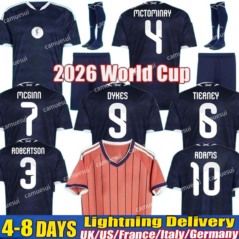 2026 World Cup scotland football shirt Soccer Jerseys 26 27 ROBERTSON McTominay McGREGOR SHANKLAND MCGREGOR Home maillot de Foot men kids kits unifrom