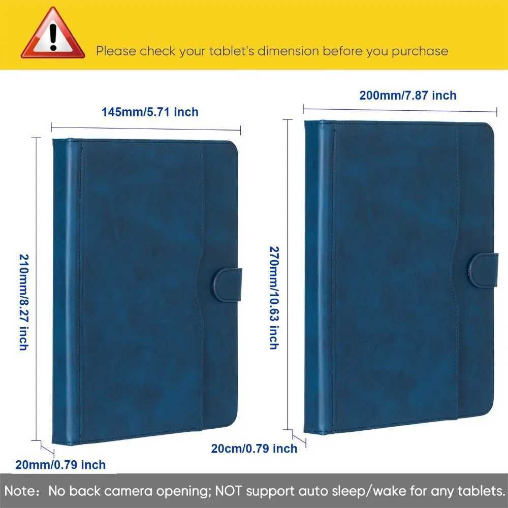 Universal Tablet Case 7/8/9/10 inch Dual Color PU Leather Mti-Angle Viewing Stand Cover Shockproof Protective Shell C251208