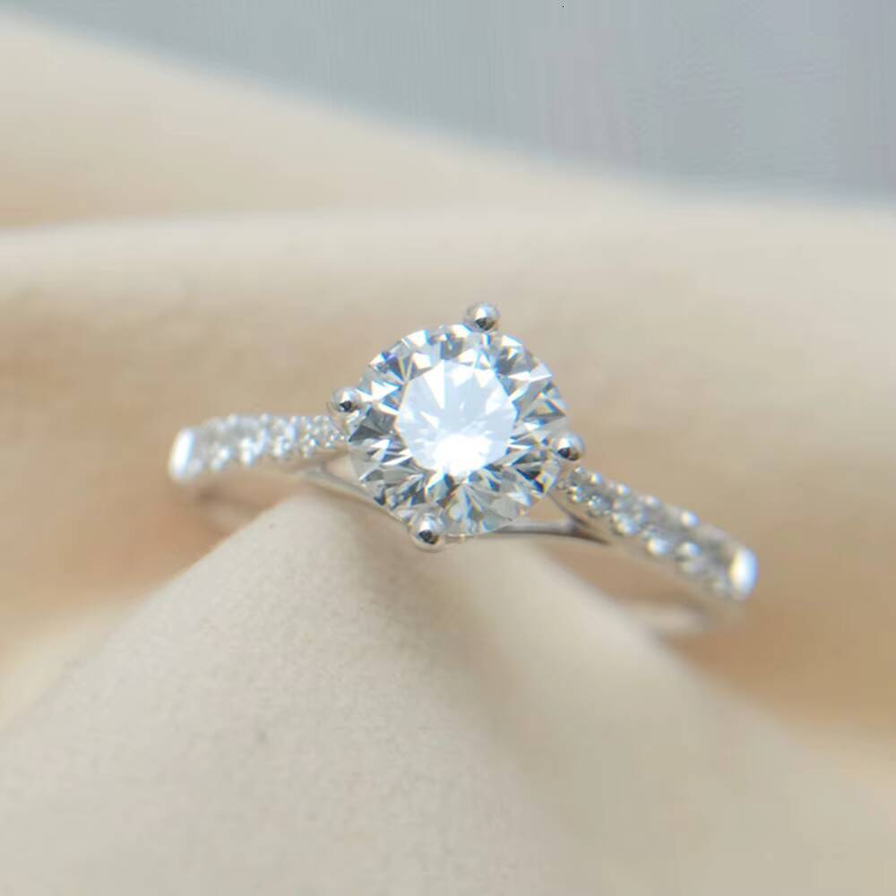1Ct Round 3Ex Cut White IGI Certified Jewelry Lab Grown Diamond Ring 18K Gold