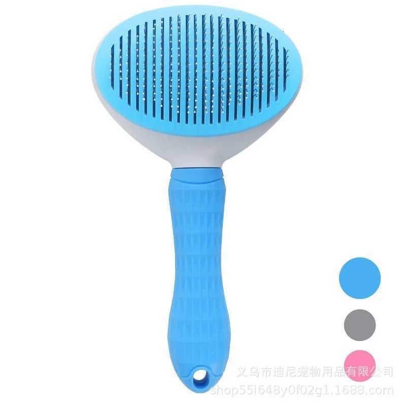 Self-Cleaning Slicker Brush for Dogs Cats Gentle Pet Grooming Brush for Shedding Massaging Detangling Lightweight Hair M251208 - view 6