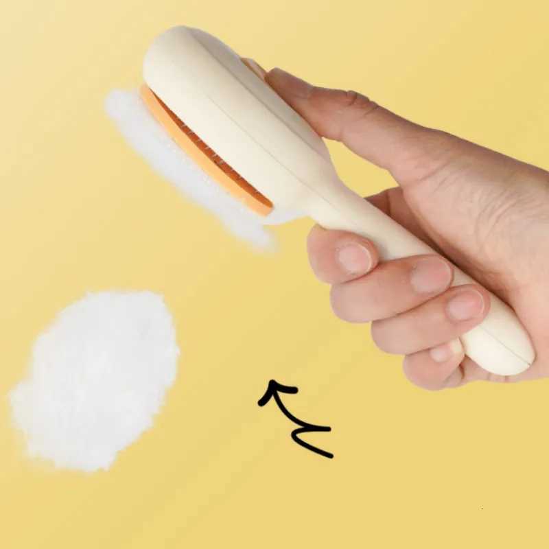 Cat Brush Self-cleaning Cat Brush One Click Combs for Cats Hair Cleaning Pet Grooming Massage Dog Comb Brushes M251208 - view 5