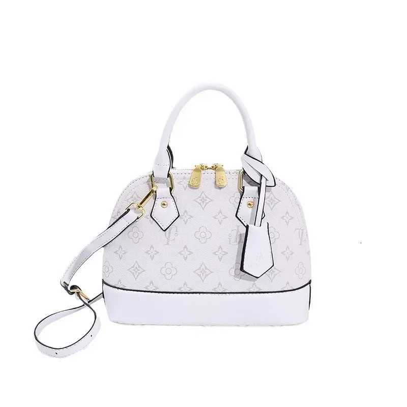 2025 Vintage Print Shell Bag for Wen Unique Patter Shoder Bag Versatile Crossbody Purse with Top Handle Chic Style Y251208