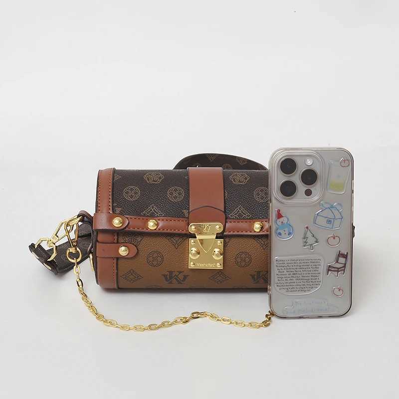 Bags for wan Fi wens round bucket print Pu leather tote bag shoder bags luxury designer bags bolsos de mujer Y251208