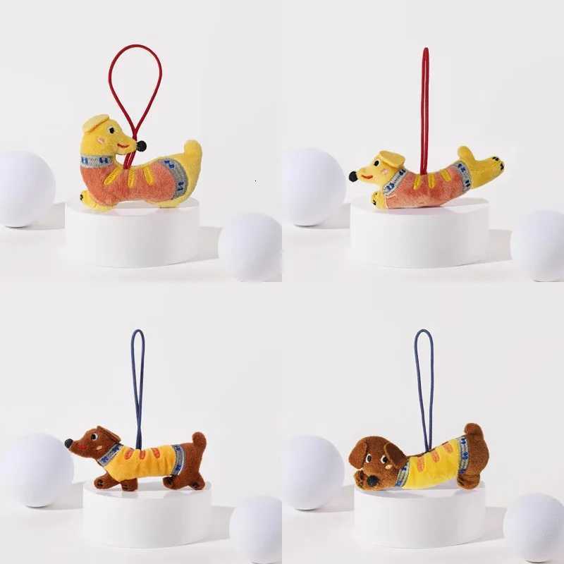 Kawaii Dachshund Plush Keychain Cartoon Stuffed Puppy Keychains Pendant Backpack Charm Lovely Bag Hanging Decoration Kid GiftsXJ251208 - view 6