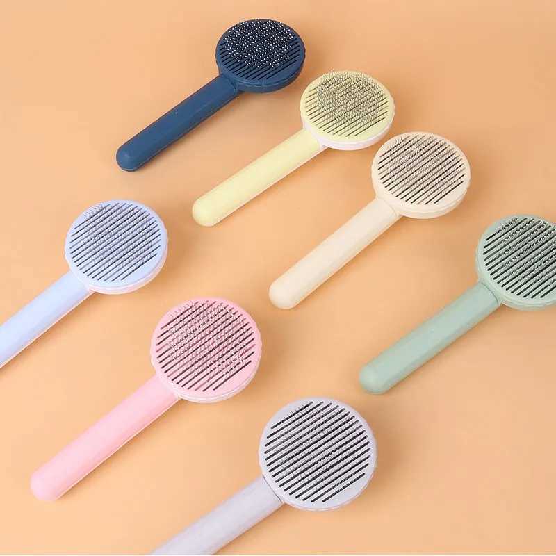 Cat Brush Pet Grooming Brush for Cats Remove Hairs Pet Cat Hair Remover Pets Hair Removal Comb Puppy Kitten Grooming Accessories M251208 - view 5
