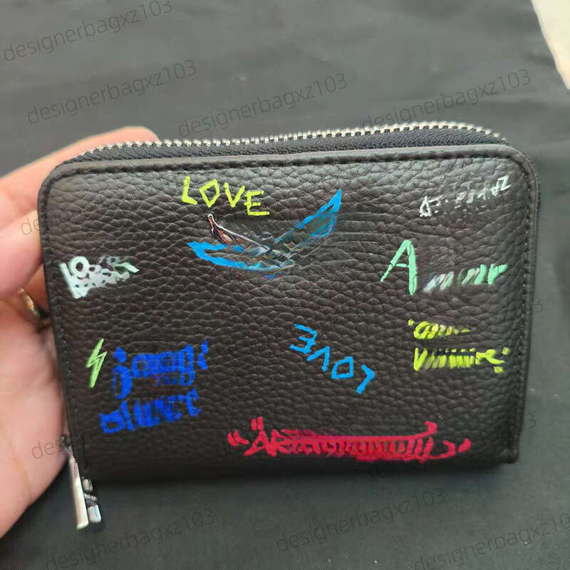 Luxury Bag Zadigevoltair Bag Designer Bag Sac Zadigandvoltaire Rhinestone Womens Bag Metal Chain Wallet Card Holder Long Clutch Coin Purse Integrated Small Wallet