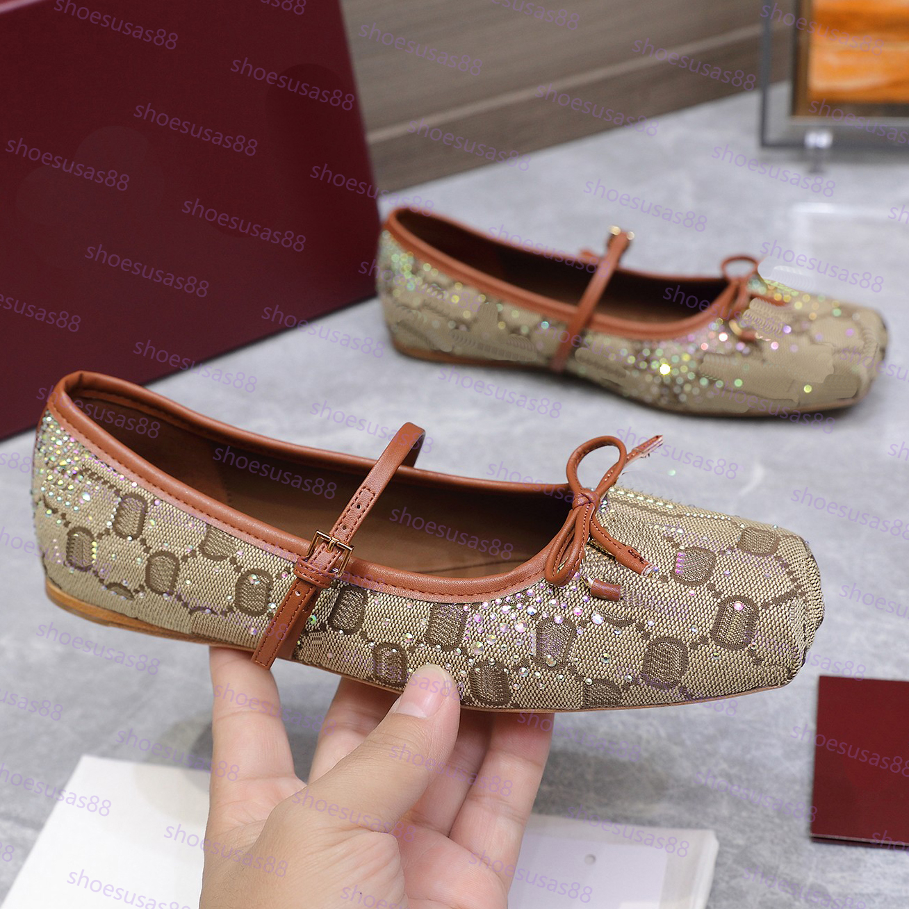 Satin Ballerinas Designer Horsebit ballet flat shoe Women Classics Winter Fur Ballet Top Quality Luxury Shoes