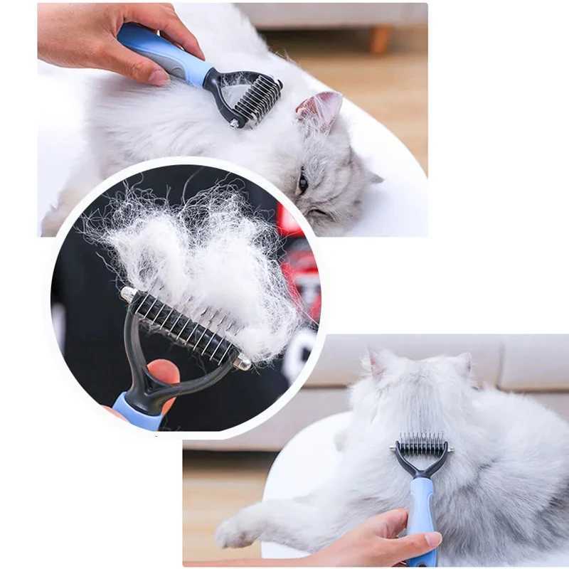 Multifunction Pet Deshedding Brush Dog Hair Remover Pet Fur Knot Cutter Puppy Cat Comb Brushes Dogs Grooming Shedding Supplies M251208 - view 7