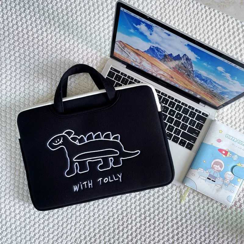 Korea Cartoon Laptop Handbag133/136/14/15/156/16Inch Notebook Accessories For Macbook Lenovo Huawei Xiaomi Samsung Case BagT251208