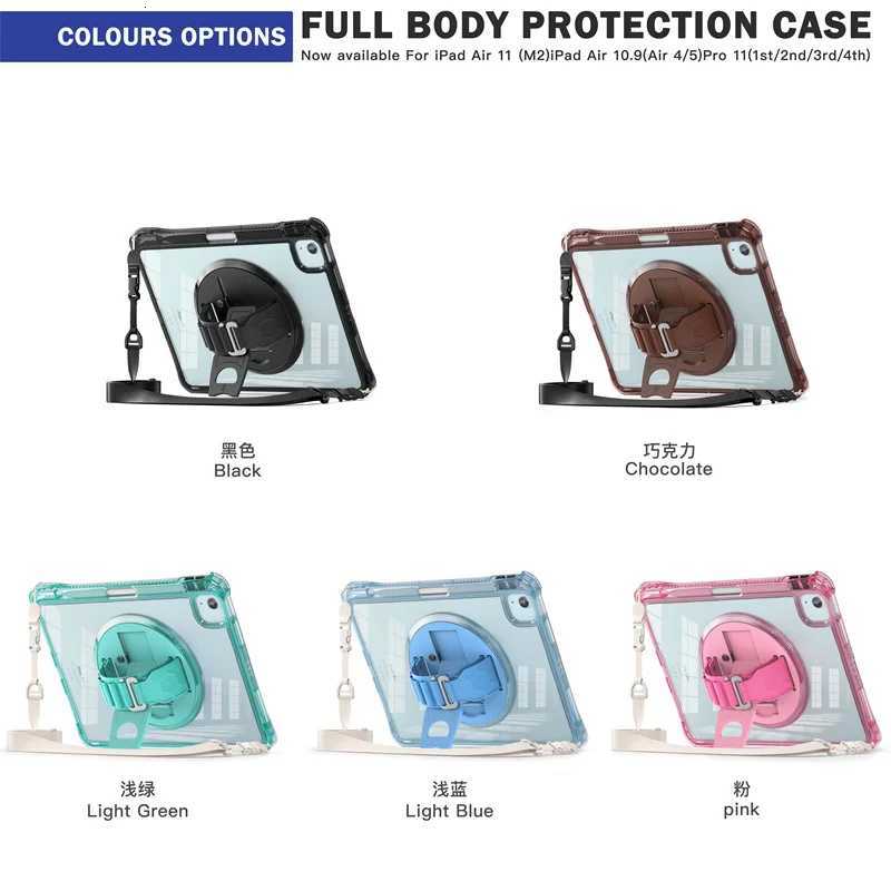 For iPad Air 11 4th 5th 10th 109 102 9th A16 11th Generation Case Hand Strap Tablet Cover for iPad Pro 11 129 13 inch Funda C251208