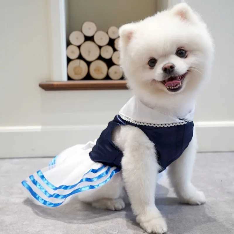 Princess Pet Clothes Spring Summer Dog Dress Clothes For Small Dogs Wedding Skirt Butterfly Puppy Cat Dresses M251208