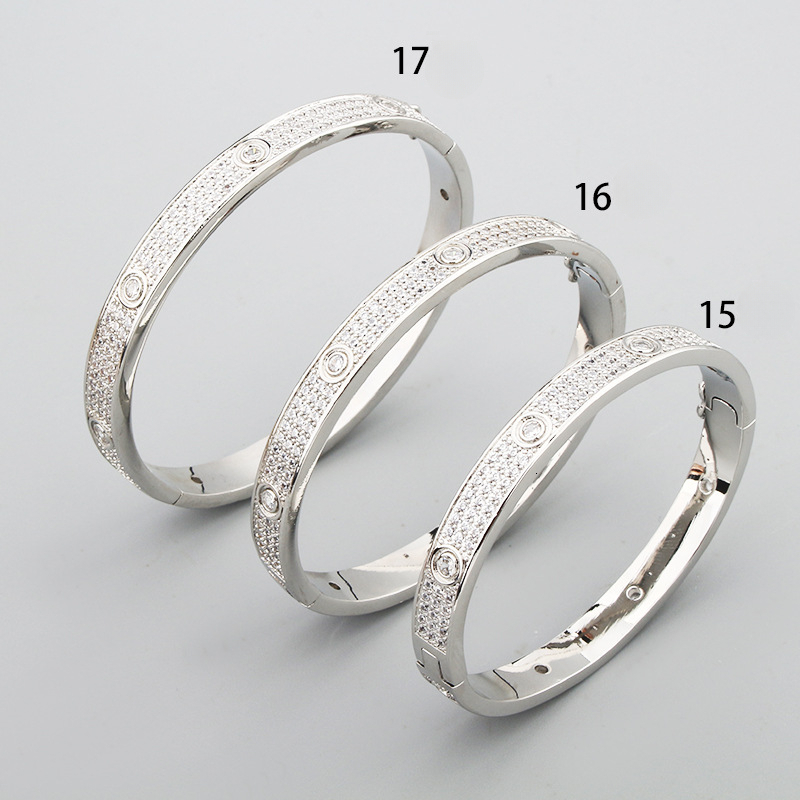 European And American Hot-Selling Round Diamond Star Bracelet For Women, Light Luxury Elegant Round Bracelet, Cross-Border Hot-Selling, Direct From Ma