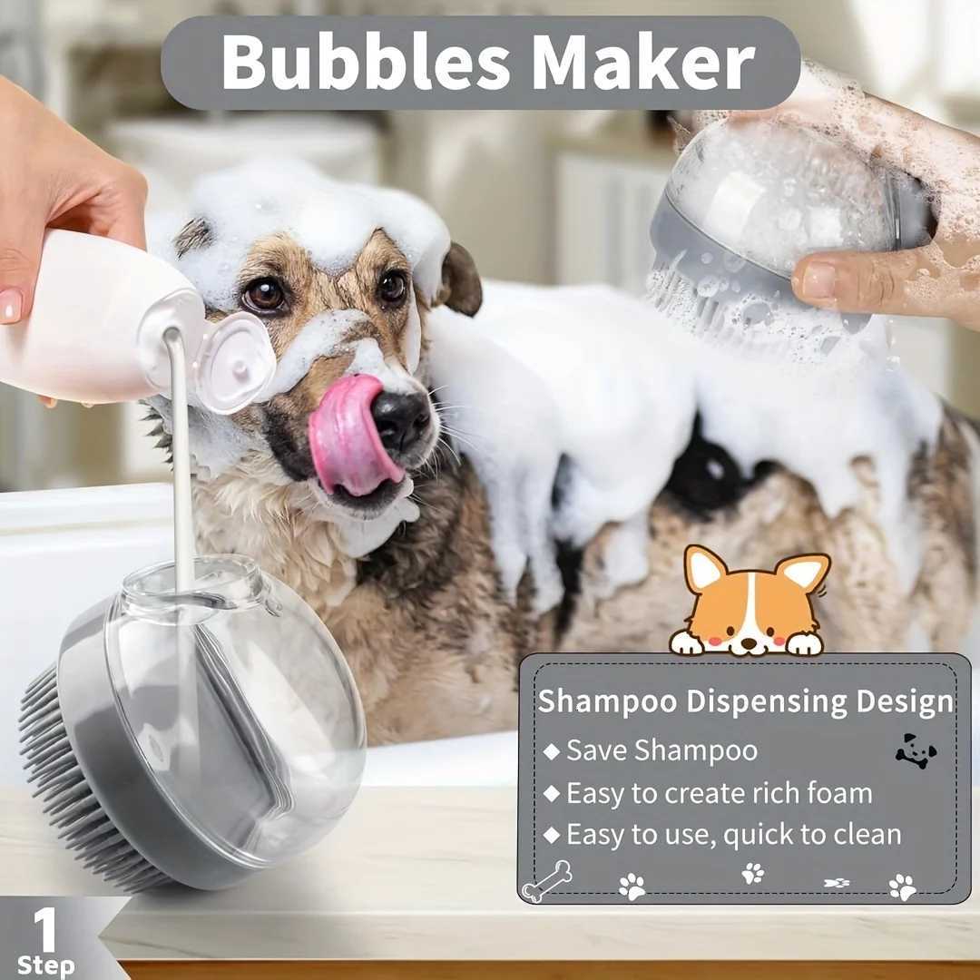 8pcs/set Dog Grooming Kit Self-cleaning Pet Grooming Set with Nail Clippers And File Flea Comb Shampoo Bath Brush Hair Remov M251208 - view 4