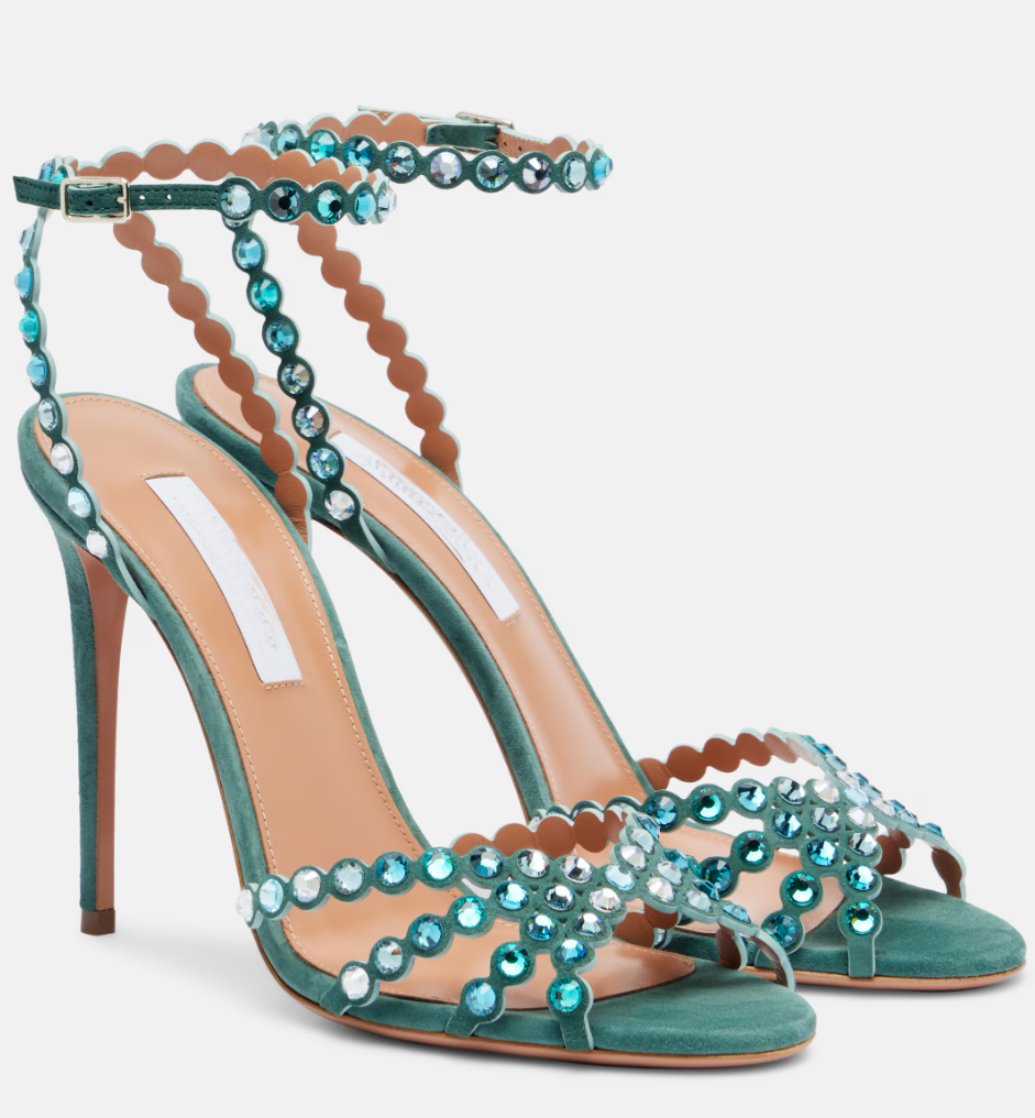 Elegant Women's Tequila Crystal Embellished Stilettos - Party & Weddings EU Sizes 35-43