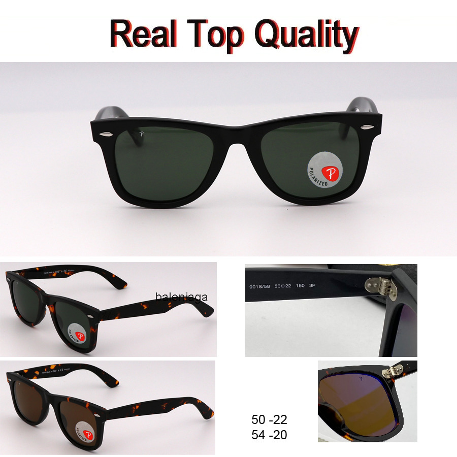 unisex 100 uv400 polarized glass lens sunglasses driving square sun glasses for men women 50mm stylish male 54mm gogg rayband raybans raies bans banssunglasses PMTR