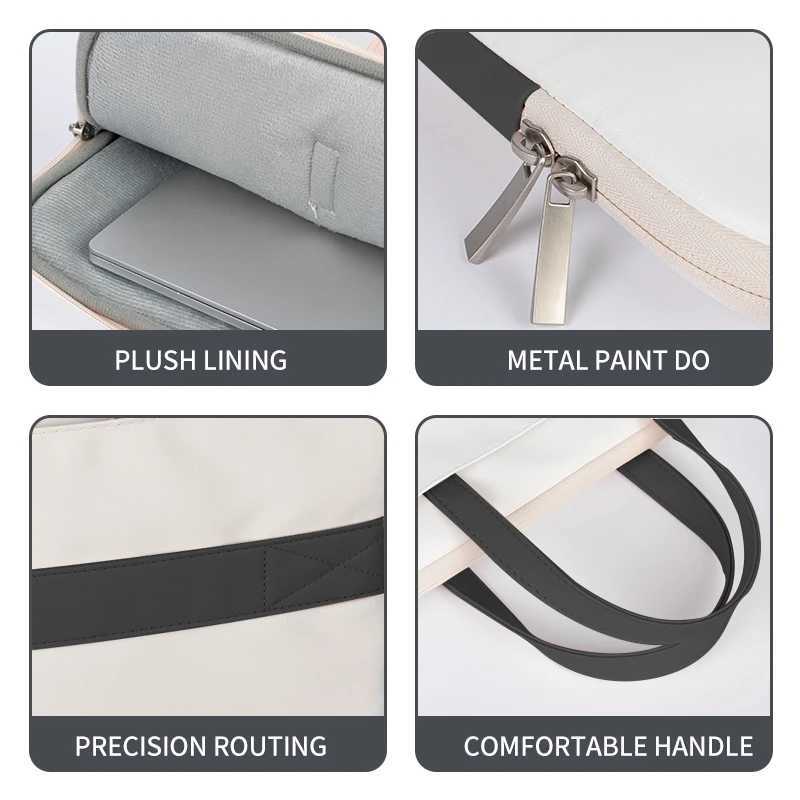 DIY PU Laptop Bag Cat Cover Laptop Sleeve Handle Bag 12 13 14 15 17inch For Macbook/HP/Asus/Acer/Lenovo Carrying Bag AccessoriesT251208