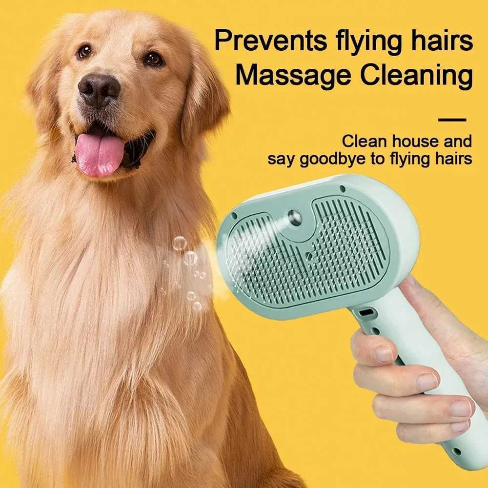 Pet Clean Steam Spray Dog Grooming Brush Unique Steam Brush For Dogs Luxury Grooming Brush Dog Steam Brush C M251208 - view 4