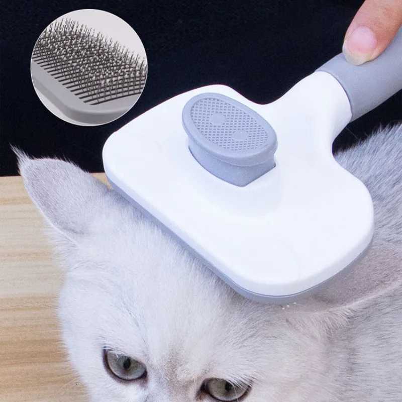 Dog Hair Remover Brush Cat Dog Grooming and Care Comb for Long Haired Pets Cleaning Bath Brush Pet Supplies M251208 - view 6