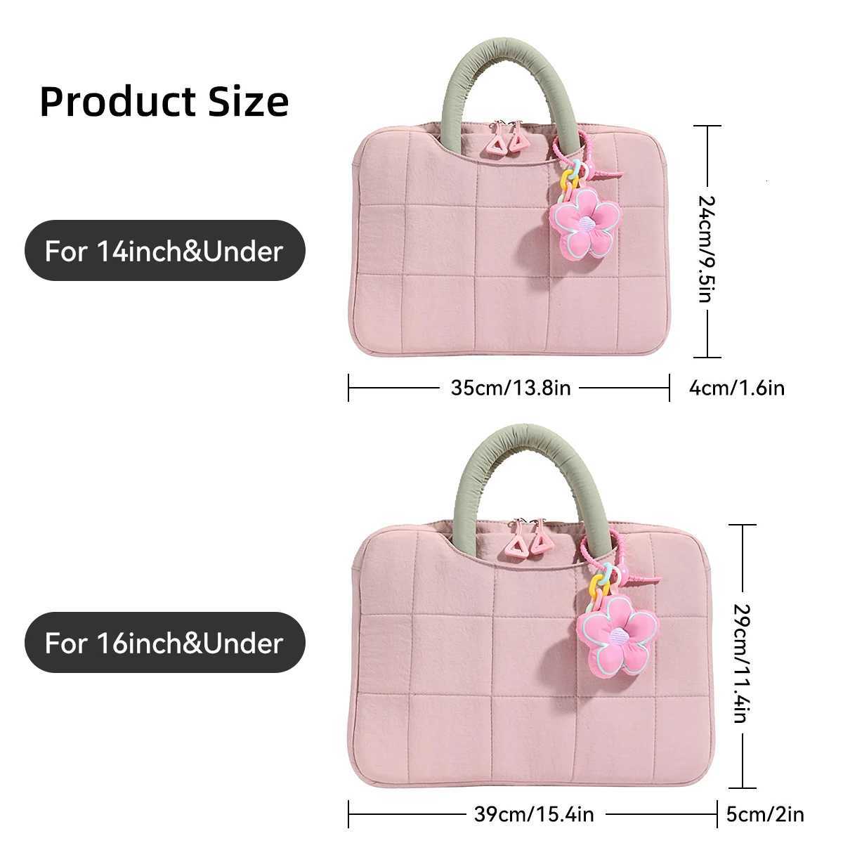 Universal Kawaii Creative Laptop Bag 14-16 Inch HandBag Notebook Pouch Portable Macbook Air Pro Case Portable PC Bag Cute CoverT251208