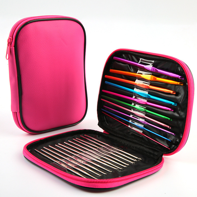 KRABALL Crochet Hooks Set DIY Steel Knitting Needles Stitches Knit Craft Scissors Markers Weaving Sewing Accessories Tools 250605