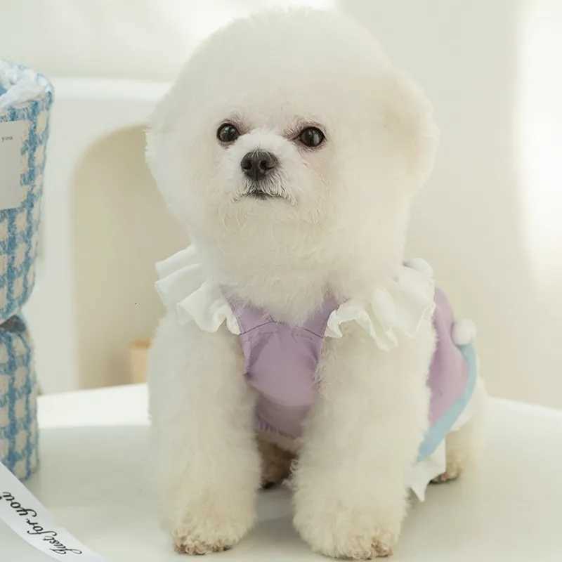 Fashion Dog Dress for Small Medium Dogs Cute Puppy Princess Skirt Bow Cat Flying Sleeves Skirt Pet Dress Chihuahua Dog Clothes M251208