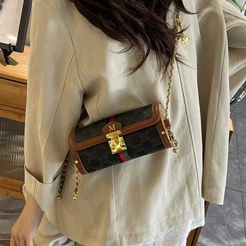 2025 Luxury Brand Wens High-End Small Bag New French-Style Chain Shoder Bag Versatile Pahwork Leather Y251208