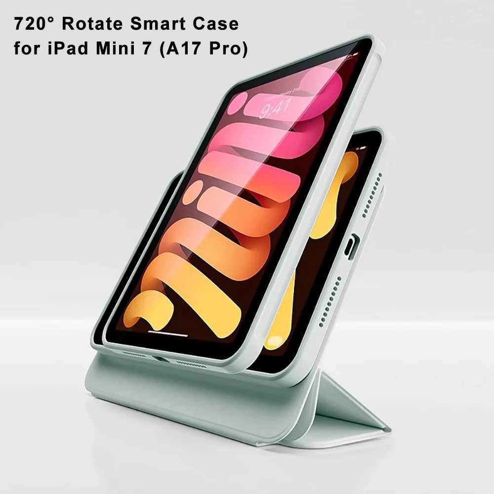 Magnetic Case For iPad Mini A17 Pro Case for iPad Mini 7 83 inch 2024 Tablet Case Smart Folding Folio Cover C251208