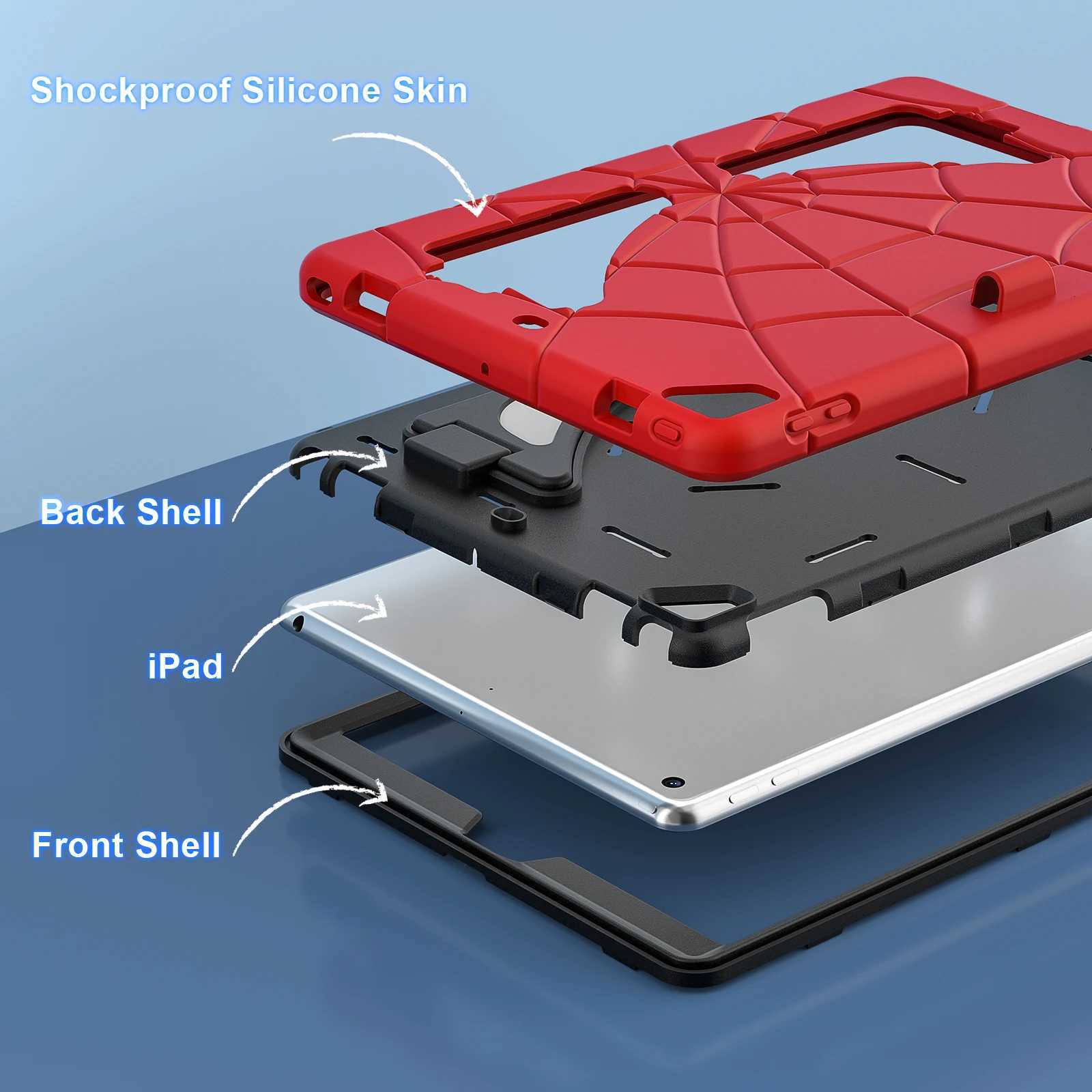 For New 2024 iPad Pro 11 Air 11 109 97 2017/2018 Pro 97 5/6/7/8/9th 102 2019/2020/2021 Kids Case Stand Protect Cover C251208