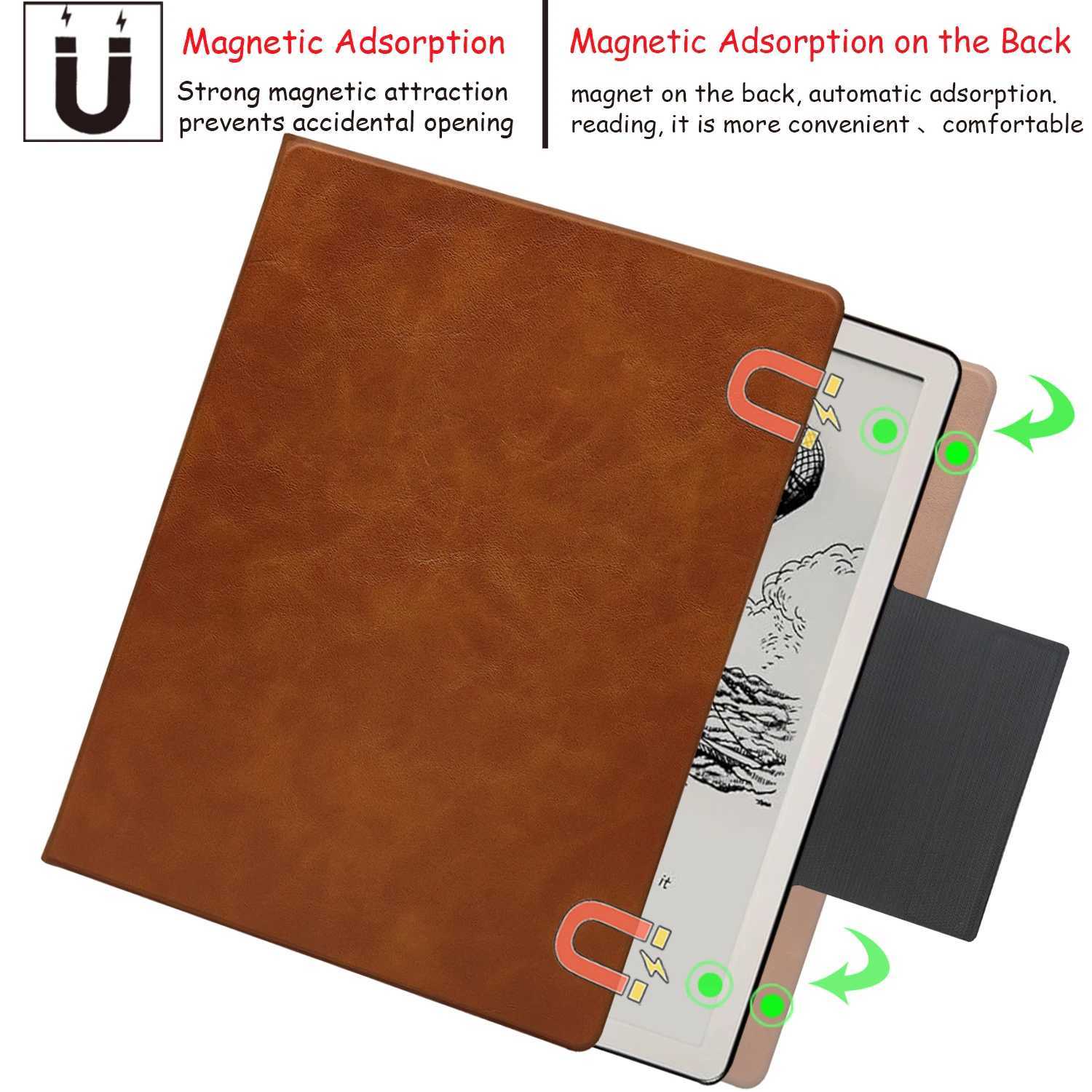 GAUGGER Magnetic Stand Case for Kindle Scribe - tra-Thin Cover Auto Sleep/Wake Pen Buckle for 102 Kindle Scribe 2022/2024 C251208