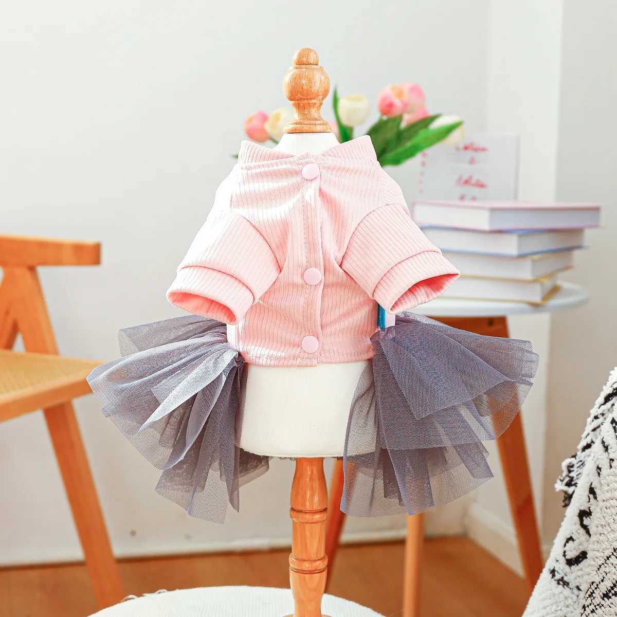Small Puppy Dog Pink Tutu Dress for Small Pet Dog Cat Wedding Christmas Dress Skirt Gift M251208