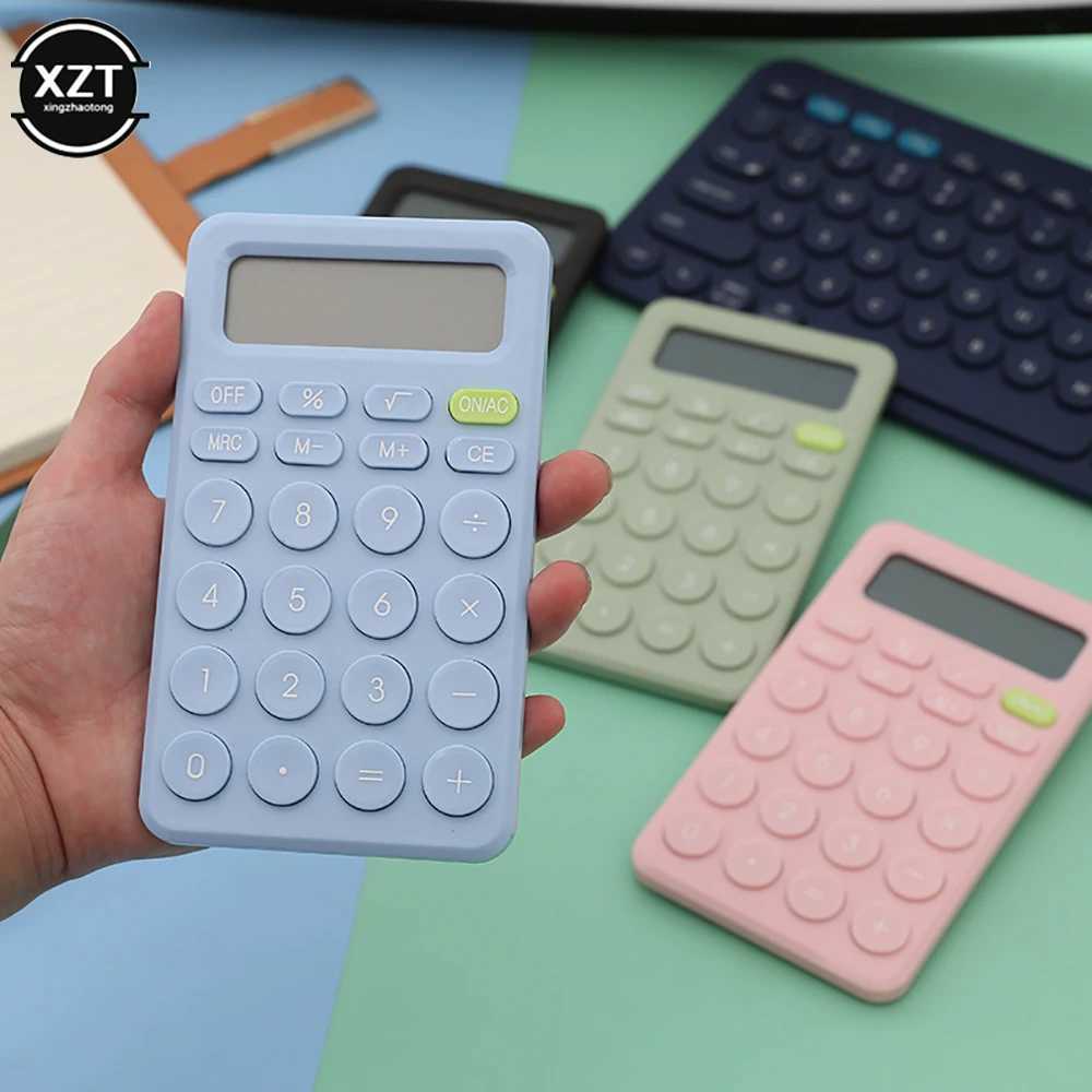 8 Digits Desk Mini Calcator Big Button Financial Business Accounting Tool Suitable For School Students Small Business Supplies H251208