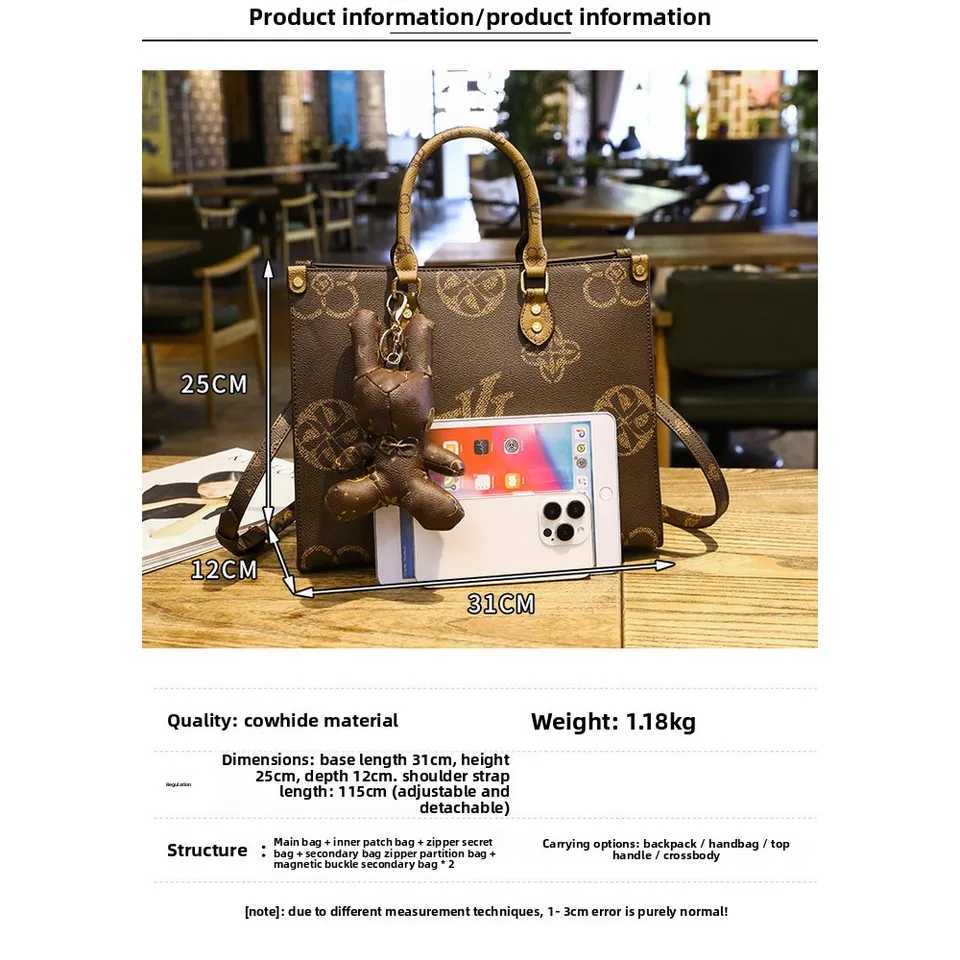 Light Luxury Handbag Big Bag 2025 New High-end Tote Bag Wens Large Capacity Single Shoder Large Capacity Armpit Y251208