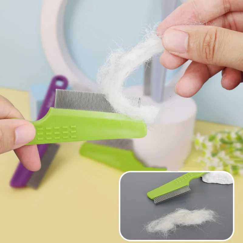 Dog Comb Dense Tooth Dogs Brush Double-row Flea Combs for Dogs Hair Cleaning Dog Grooming Massage Cat Brush M251208 - view 5